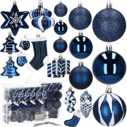 Vianočné ozdoby na stromček 77 ks SPRINGOS CA0851