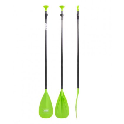 Pádlo JOBE ALUMINIUM SUP LIME 3-PIECE - zelené