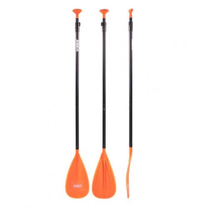 Pádlo JOBE ALUMINIUM SUP ORANGE 3-PIECE - oranžové