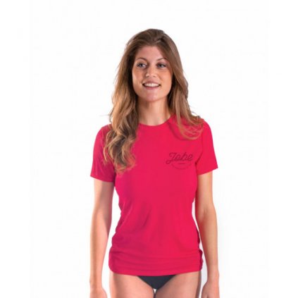 Dámske tričko JOBE RASH GUARD LOOSE FIT HOT PINK L