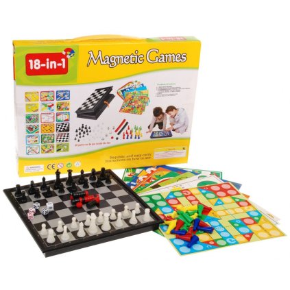 Sada magnetických spoločenských hier 18v1 ZGR.QX5418A