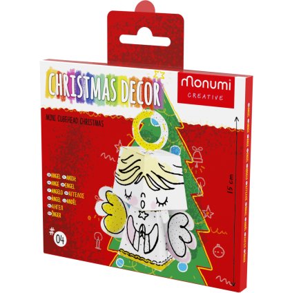 "Aniołek" kolorowanka 3D figurka + bombka choinkowa