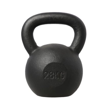 Liatinový kettlebell HMS KZG28 28 kg - čierny