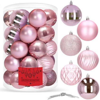 Vianočné gule na stromček 30 ks SPRINGOS CA0875