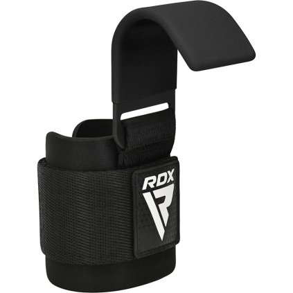 rdx w5 weight lifting hook straps black 1 1