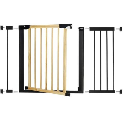 pol pl Bramka zabezpieczajaca schody 75 117 cm bramka rozporowa brazowo czarna 35000 1