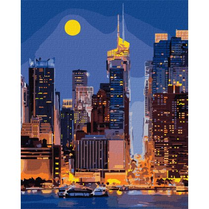Maľba podľa čísel 40x50 plátno + farby + štetce - Streets of Manhattan