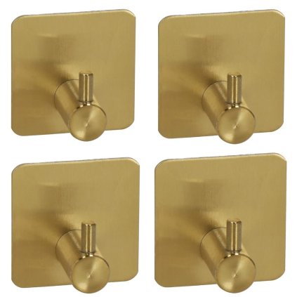 Vešiaky kovové 4 ks  4,5 x 4,5 cm SPRINGOS HA5206