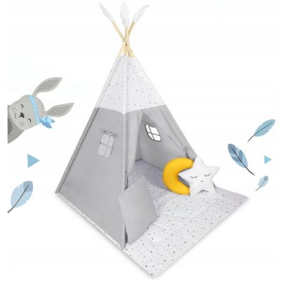 Detský stan Teepee NK-406 NUKIDO 740601 - sivý