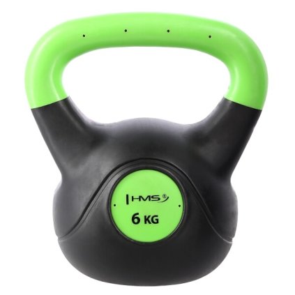 Plastový kettlebell HMS KPC 6 kg - zelený