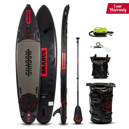 Paddleboard BRABUS x Jobe Shadow 11.6 Adventure SUP limitovaná edícia