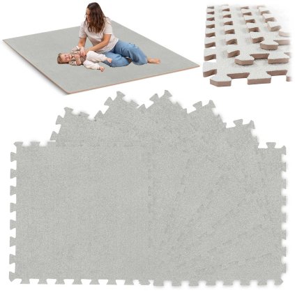 Penová podložka 6 ks puzzle 180 x 120 cm Massido 650101 - béžová