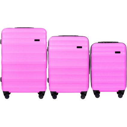 WINGS PC17268 VULTURE KOMPLET 3 WALIZEK PINK