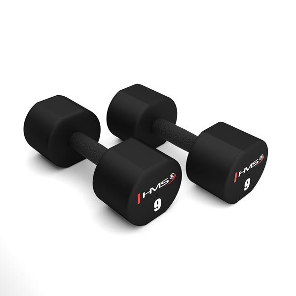 Polyuretánové jednoručné činky HMS HPT09 2 x 9 kg