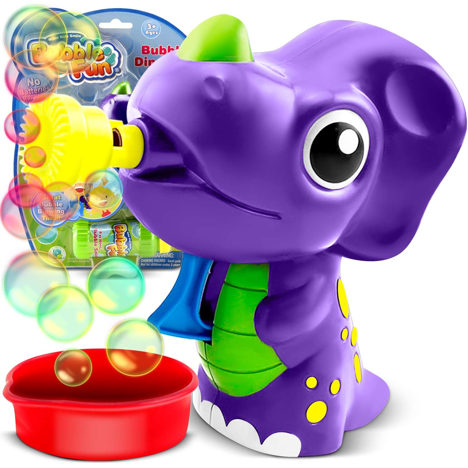 Triceratops Bubble Machine Ricokids RK-905 - modrý