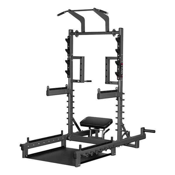 Multifunkčný stojan s platformou na zdvíhanie činiek a hip thrust HMS SMP01