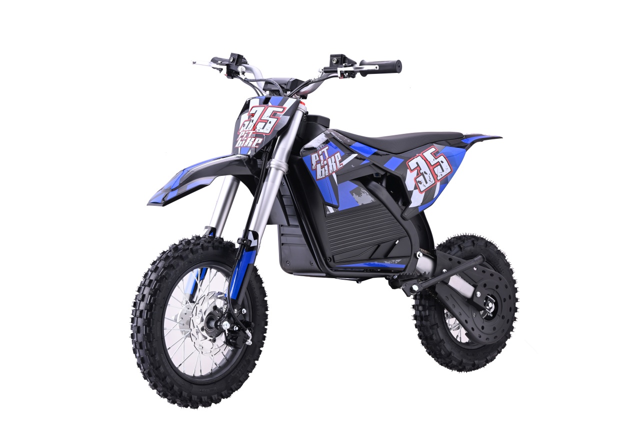 Elektrický detský PIT BIKE s batériovým motorom - modrý