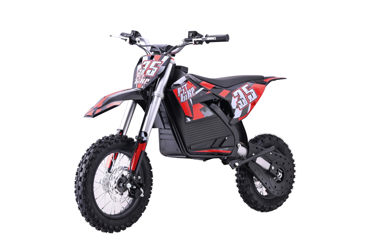 Elektrický detský PIT BIKE s batériovým motorom - červený