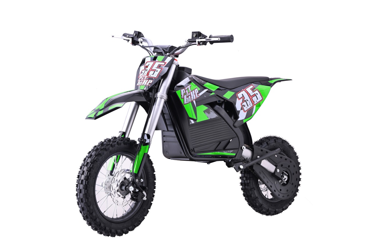Elektrický detský PIT BIKE s batériovým motorom - zelený