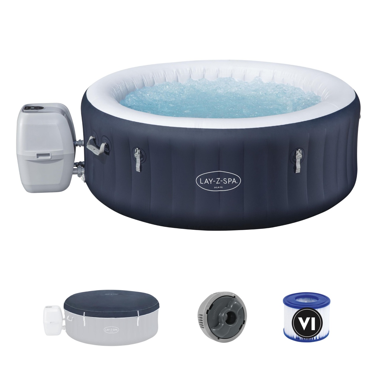 Lay-Z-Spa Miami Air Jet Jacuzzi BESTWAY 6001C