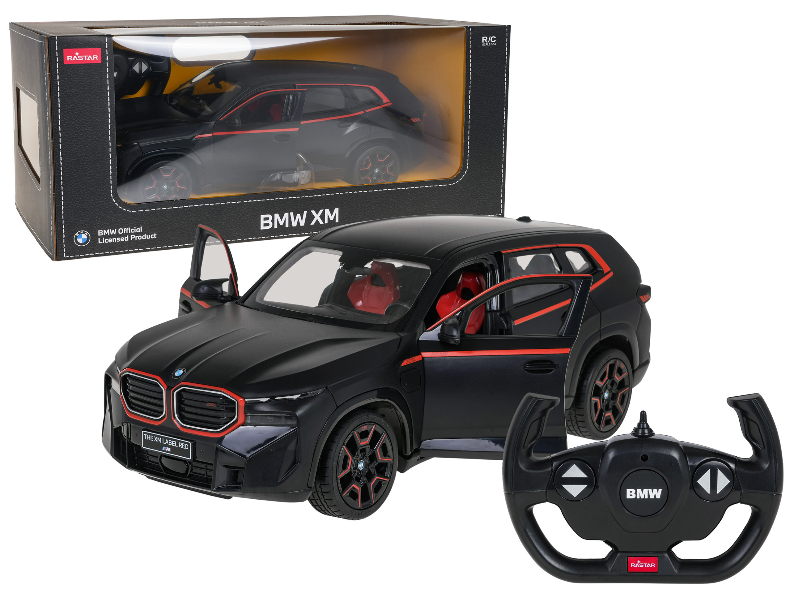 R/C auto 1:14 BMW XM čierne RASTAR