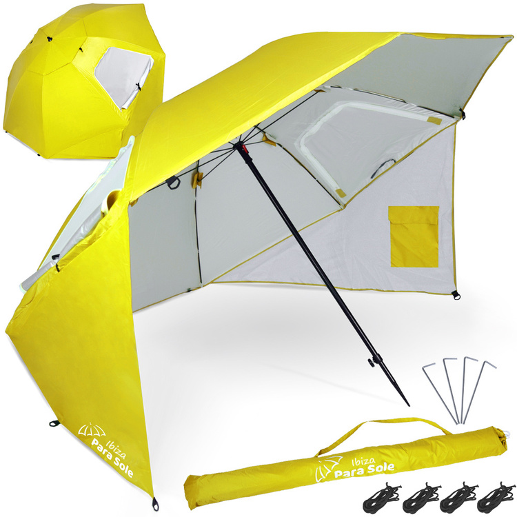 Plážový slnečník Ibiza Para Sole UPF 50+ – SP0784 - žltý
