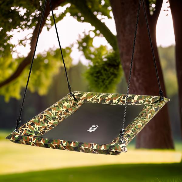 Obdĺžniková hojdačka hniezdo NILS Camp NB5043 - maskáčová