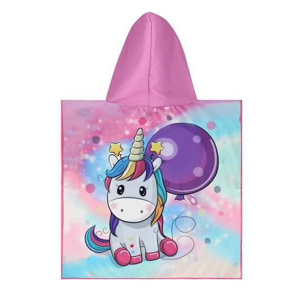Uterák - pončo z mikrovlákna NILS aqua NAR20 Unicorn