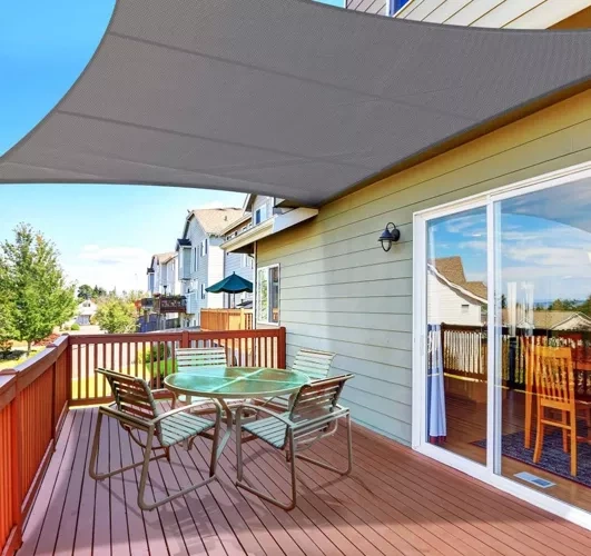 Slnečná plachta 4x3 m Gardlov 23143 - sivá