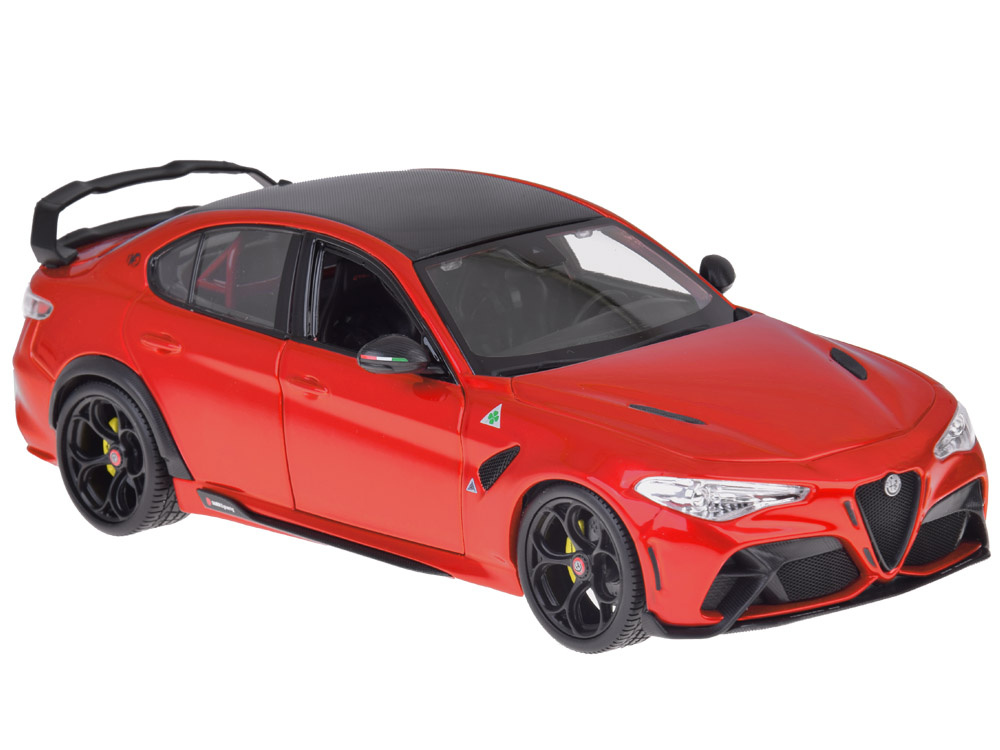 Auto Alfa Romeo Giulia GTAm Quadrifoglio – zberateľský model 1:18 Farba: červená