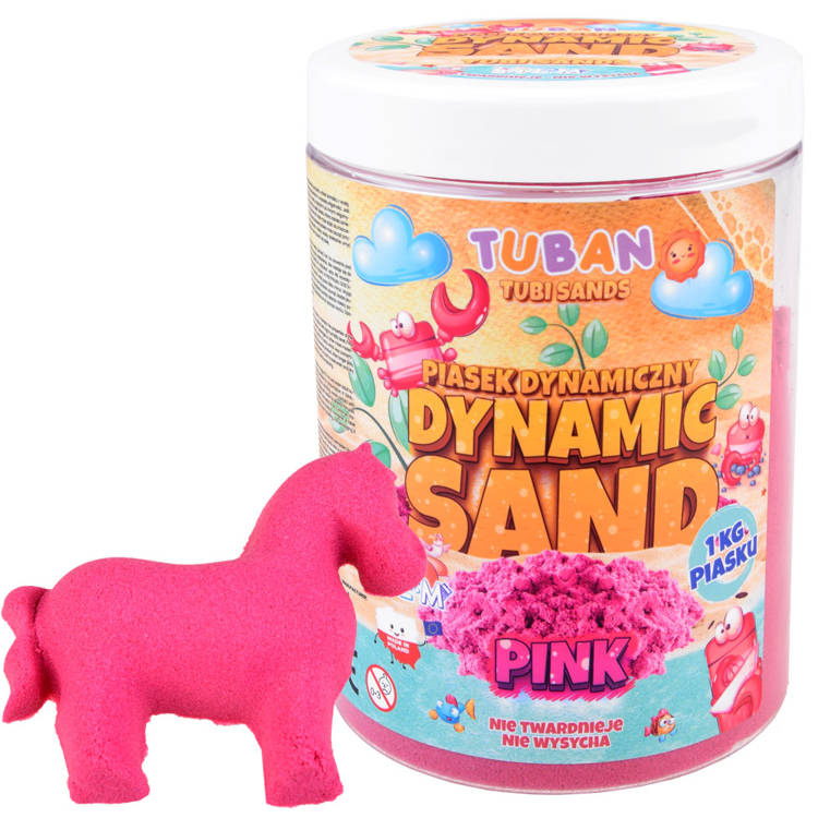 Tuban dynamický piesok 1 kg Farba: ružová