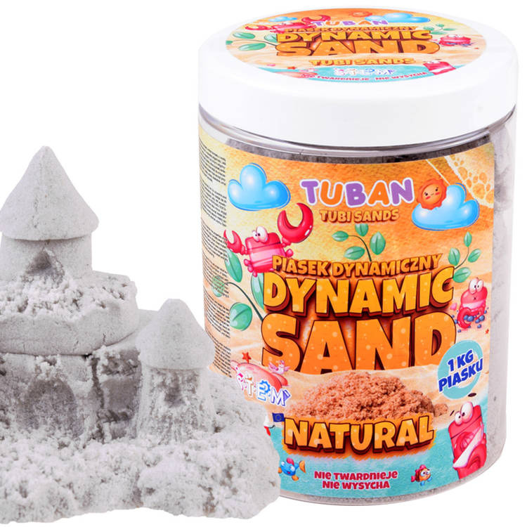 Tuban dynamický piesok 1 kg Farba: sivá