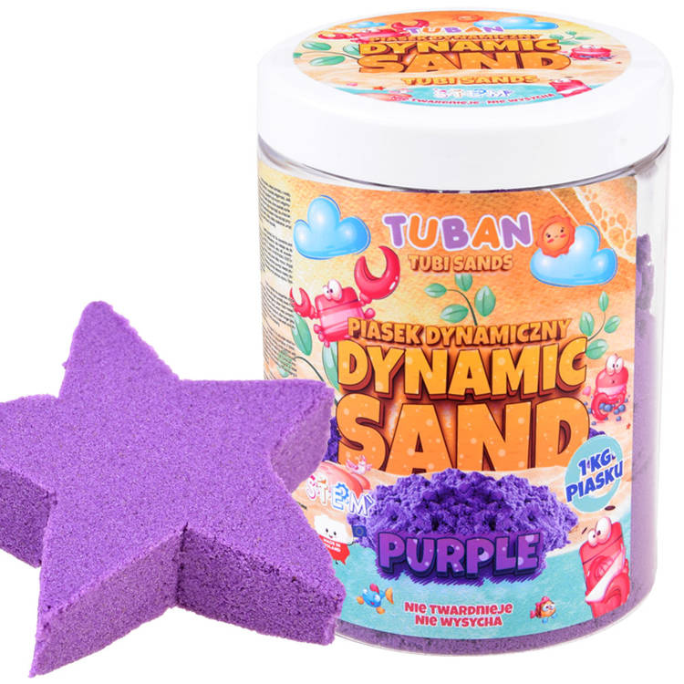 Tuban dynamický piesok 1 kg Farba: fialová
