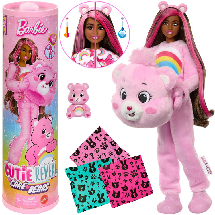 Mattel Barbie Cutie Reveal Bábiky s medvedíkmi - VESELÉ SRDIEČKO ZA6063