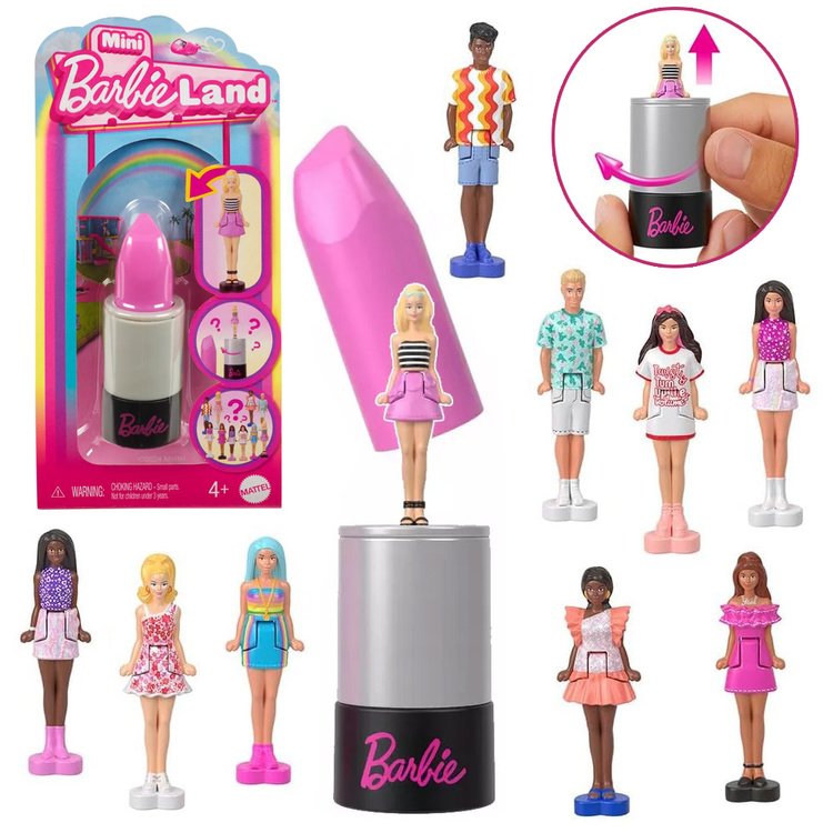 Mattel Mini Barbie Land Surprise Bábika v rúži Barbie alebo Ken ZA6037