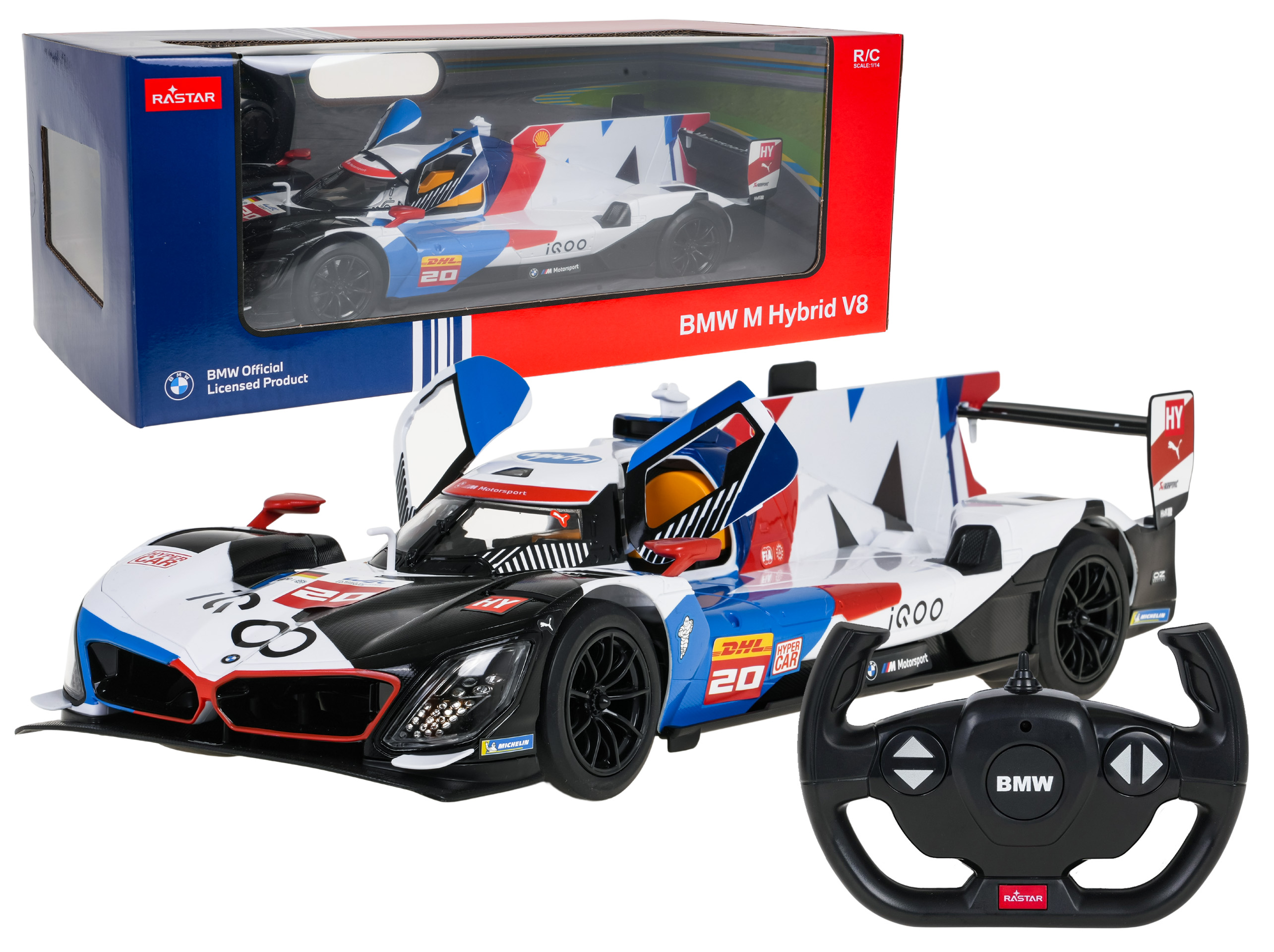RASTAR Model BMW M Hybrid V8 v mierke 1:14 na diaľkové ovládanie