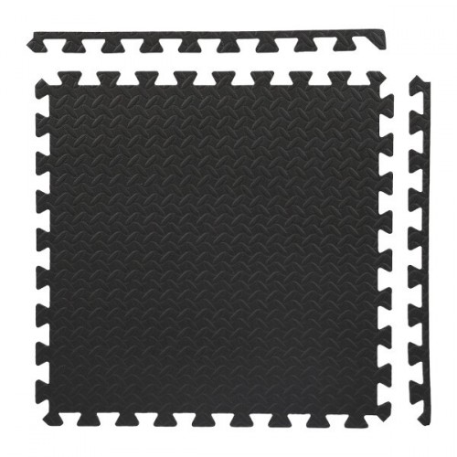 Modulárna ochranná podložka 60x60x1,2 cm HMS MP12 - čierna