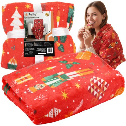 Flanelová vianočná deka RUHHY 26607 – 150×200 cm