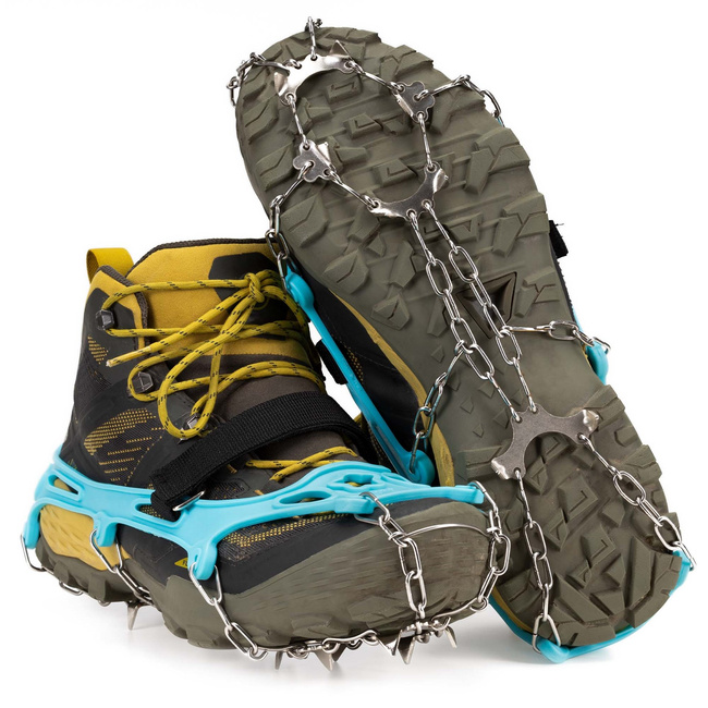 Oceľové protišmykové návleky na topánky – veľkosť 40-45 – SPRINGOS CS0167