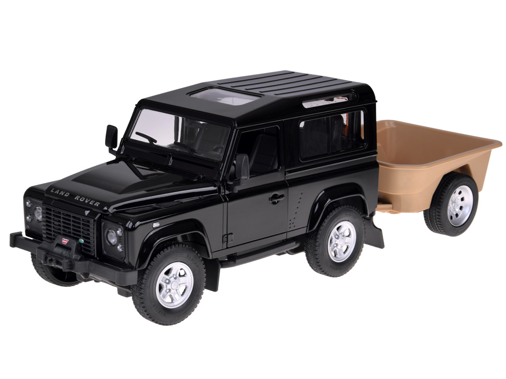 Auto na diaľkové ovládanie Rastar Land Rover Defender 1:14 so svetlami RC0712 Farba: čierna