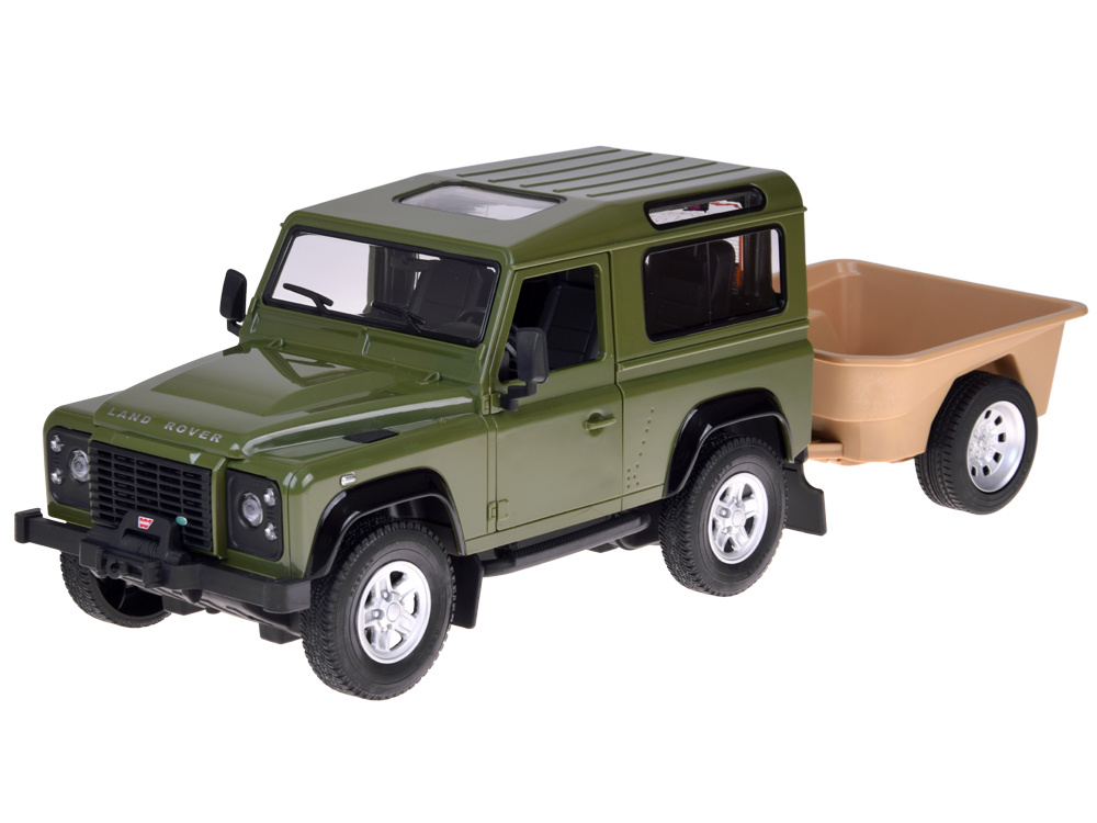 Auto na diaľkové ovládanie Rastar Land Rover Defender 1:14 so svetlami RC0712 Farba: zelená
