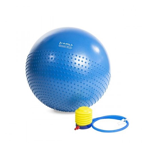 E-shop Masážna gymnastická lopta 55 cm HMS YB03 – modrá