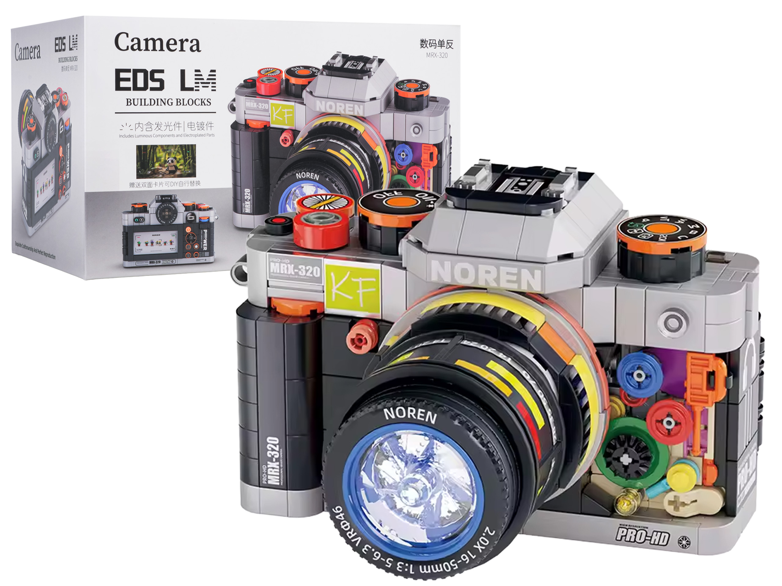 Sada stavebných kociek – Fotoaparát (561 dielikov)