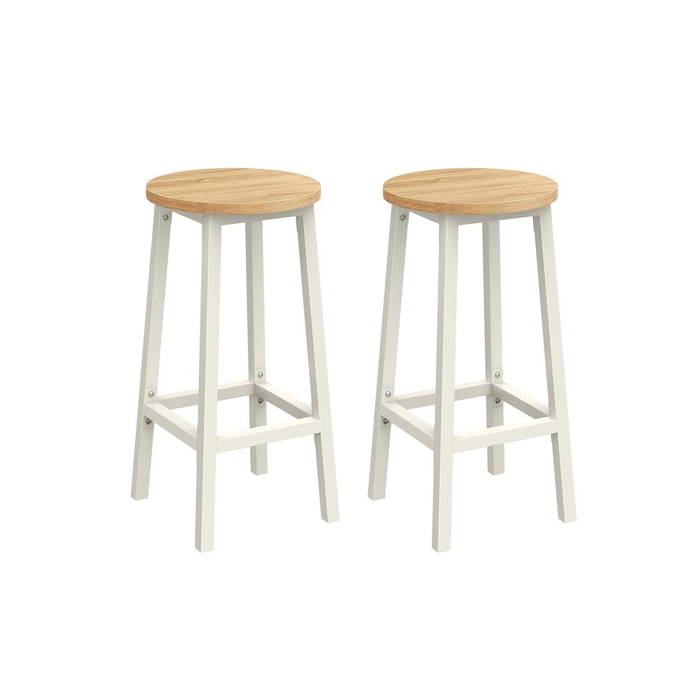 VASAGLE Sada barových stoličiek – 2 ks LBC032W09