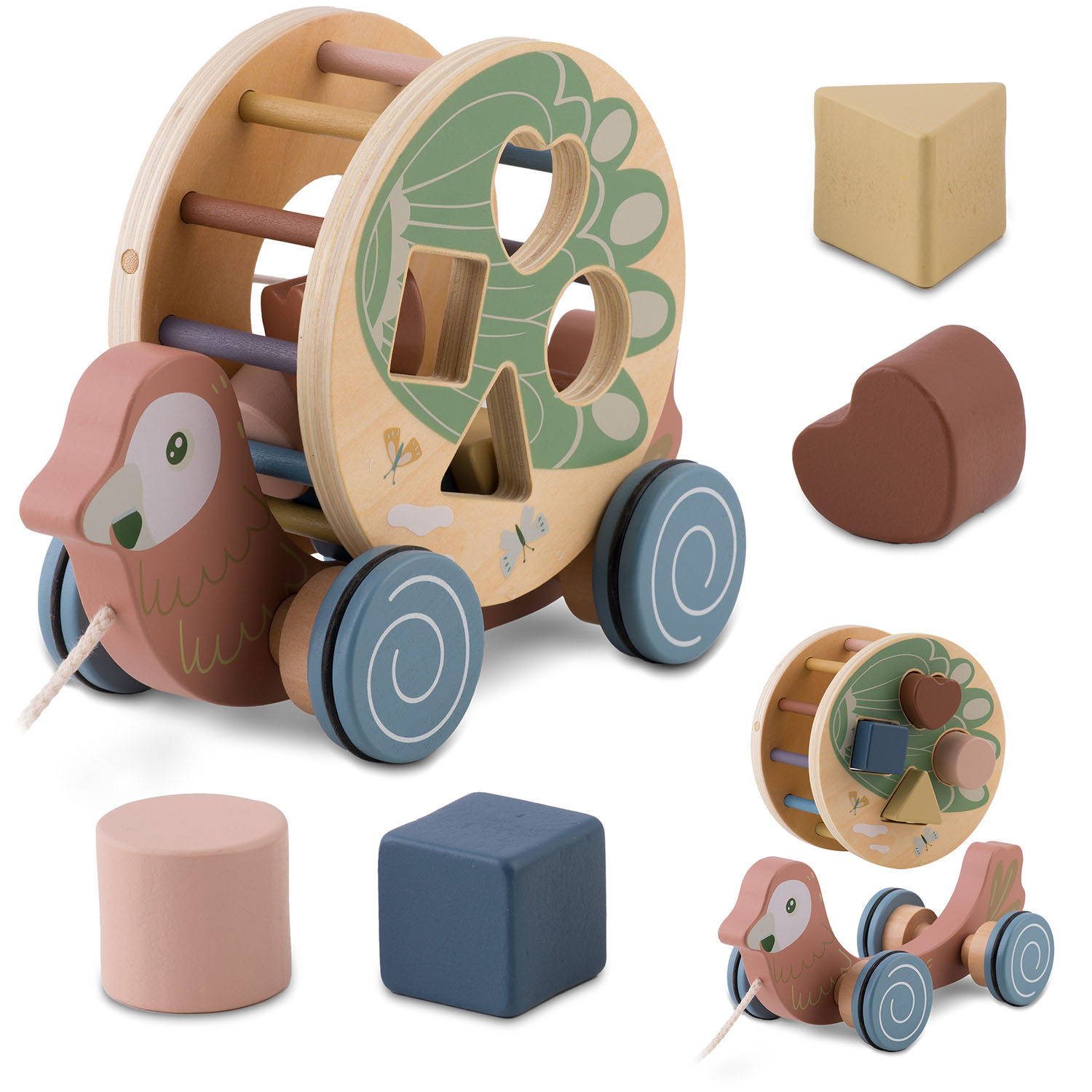 Ťahacia hračka s papagájom Nukido NK-854