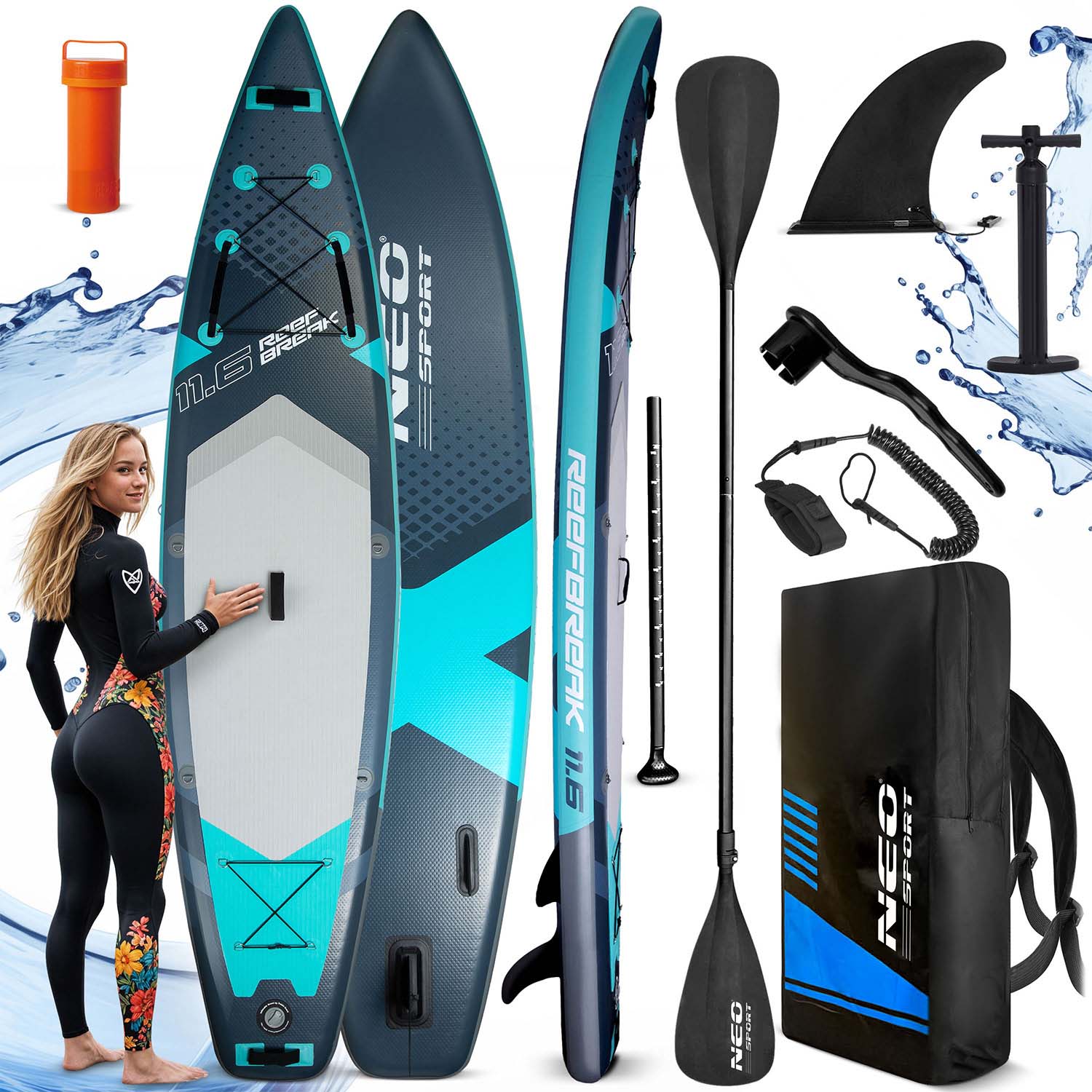 Paddleboard Reefbreak 350 x 81 x 15 cm Neo-Sport 170107