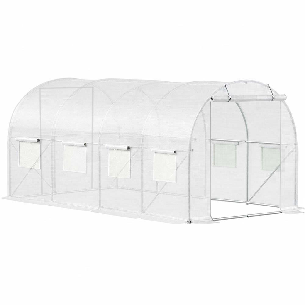 Springos Záhradný skleník / fóliovník 4 × 2,5 × 2 m GT0009 UV-4, 140 g/m²