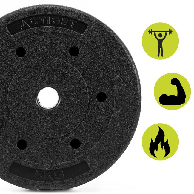 Liatinové závažie na činku 5 kg 29 mm Actiget ACT0070