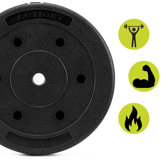 Liatinové závažie na činku 20 kg 29 mm Actiget ACT0067