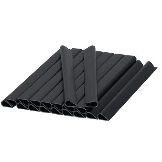 SPRINGOS Krycia páska na plot s montážnymi klipmi 20 ks PVC 26 m × 19 cm 1200 g/m² antracit FN0005